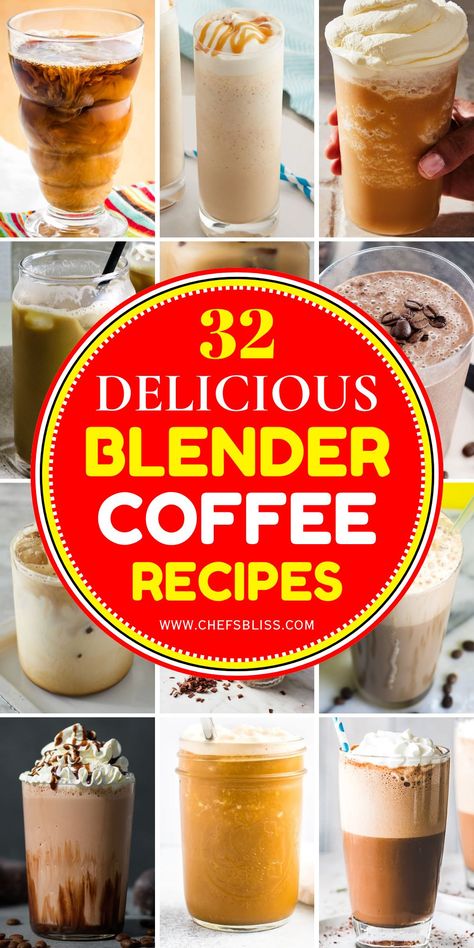 Blender coffee recipes offer a quick and easy way to create creamy, frothy, and flavorful coffee drinks right at home. Whether you're blending up a bulletproof coffee, a refreshing iced coffee, or a decadent mocha, a blender helps achieve that perfect texture without the need for fancy equipment. In this collection of 32+ blender coffee recipes, you'll find a variety of delicious, café-worthy drinks that you can make in just minutes. Blender Coffee Recipes, Keurig Coffee Recipes, Starbucks Coffee Recipes, Bulletproof Coffee, Blender Recipes, Coffee Drink Recipes, Coffee Recipes, Coffee Drinks, Iced Coffee