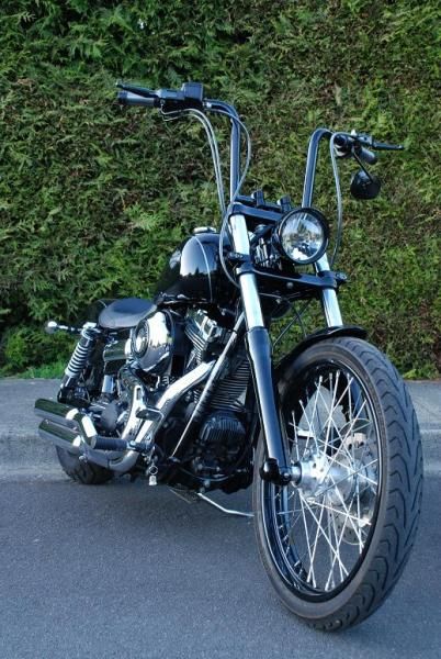 Wide Glide Chopper, Harley Wide Glide, Heavy Bike, Harley Dyna Wide Glide, Harley Street Bob, Harley Davidson Dyna Wide Glide, Ape Hanger Handlebars, Harley Davidson Images, Custom Motorcycle Paint Jobs