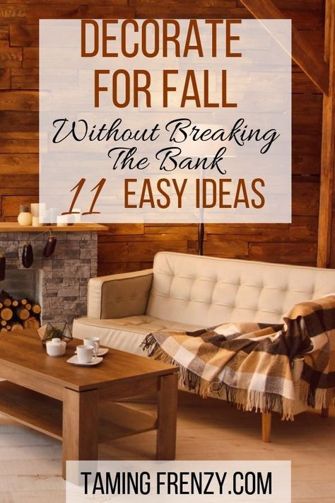 Looking for ideas to decorate your home for fall on a budget? These minimalist ideas for fall decor make your house look great without you having to spend a lot of money or adding a lot of clutter to your home. Changing up your home's look for the season can be quick, easy, and cheap. Fall On A Budget, Minimalist Ideas, November Thanksgiving, Affordable Decor, A Lot Of Money, Mom Bloggers, Easy Home Decor, Time To Celebrate, Without You