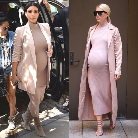 Nine Months Pregnant, Kim Kardashian Pregnant, Celebrity Maternity Style, Preggo Fashion, Maternity Chic, Pregnancy Style, Pregnant Celebrities, Cute Maternity Outfits, Stylish Maternity Outfits