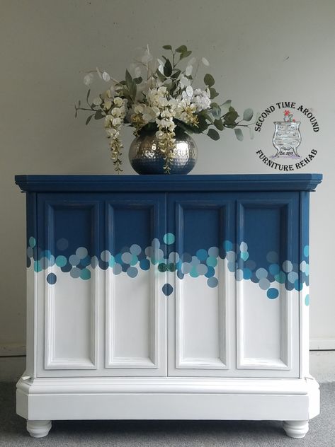 Furniture Makeover Inspiration, Painted Cabinet, Diy Furniture Renovation, Furniture Rehab, Furniture Renovation, Painting Furniture Diy, Funky Painted Furniture, Funky Furniture, Refurbished Furniture