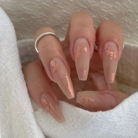 Brown Nails Inspiration, Brown Nail, Nail Collection, Wow Nails, Rose Gold Nails, 10 Off, Foil Nails, Brown Nails, Elegant Nails