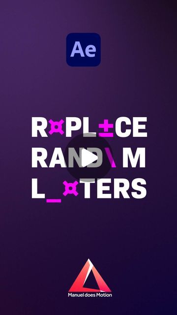 Manuel does Motion on Instagram: "Replace random letters with text animators and basic expressions in After Effects. #aftereffects #animation #aftereffectsanimation #aftereffectstutorial #2danimation #motiondesign #mograph #motiongraphics #textanimation" Aftereffects Animation, Shape Animation After Effects, Text Animation After Effects, After Effects Beginner, Random Letters, After Effects Type Animation, After Effects Kinetic Typography, Animated Text After Effects, Text Animation