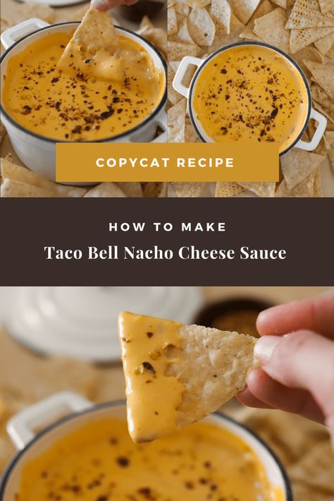 Taco Bell Nacho Cheese Sauce, Taco Bell Nacho Cheese Recipe, Taco Cheese Sauce, Taco Bell Cheese Sauce, Taco Bell Nacho Cheese, Nachos Cheese Recipe, Nacho Taco, Cheese Dips, Spice Rubs