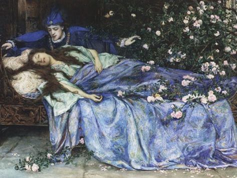 Sleeping Beauty Illustration, Sleeping Beauty Aesthetic, Sleeping Beauty Art, Sleeping Beauty Fairies, Beauty Paintings, John Everett Millais, Dark Stories, Classic Fairy Tales, Beauty Aesthetic