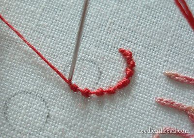 Hand Embroidered Lettering and Text: Coral Stitch Embroidery Project Ideas, Coral Stitch, Hand Embroidery Letters, Embroidery Lettering, Embroidered Lettering, Patterns Embroidery, Needlework Embroidery, Sewing Stitches, Japanese Embroidery