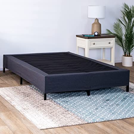 (paid link) GhostBed Mattress Foundation & Box Spring in One - Metal Platform Bed Frame with Steel Slat Support, Fabric Cover & Headboard Brackets - King Cover Headboard, Fabric Covered Headboard, Metal Bed Base, Metal Platform Bed Frame, Headboard Cover, Box Spring Bed, Mattress Support, Metal Platform Bed, Bed Base