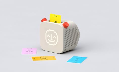 Pentagram designs a screen-free audio platform which puts kids in control Yoto Player, Pentagram Design, Pixel Color, Make Your Own Card, Drawing Letters, Screen Free, Toy Design, Audio Player, Tech Startups