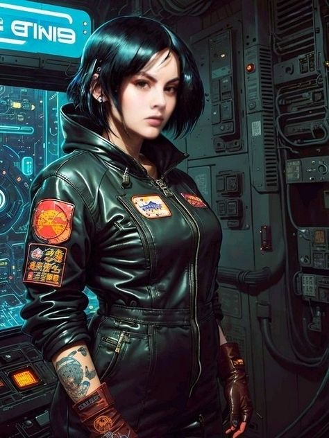 Cyberpunk Technician, Sci Fi Character Design Female, Cara Delevingne Photoshoot, Sci Fi Character, Cyberpunk Female, Traveller Rpg, Cyberpunk Rpg, Sci Fi Anime, Joker Art