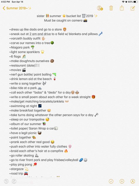 Highschool Bucket List Things To Do, Baddie Bucket List, Last Day Of School Bucket List, Sister Summer Bucket List, Sister Bucket List, Sisters Day Out Captions, Pics Or It Didnt Happen Bucket List, Summer Bucket List 2023 With Friends, Sister Date Ideas