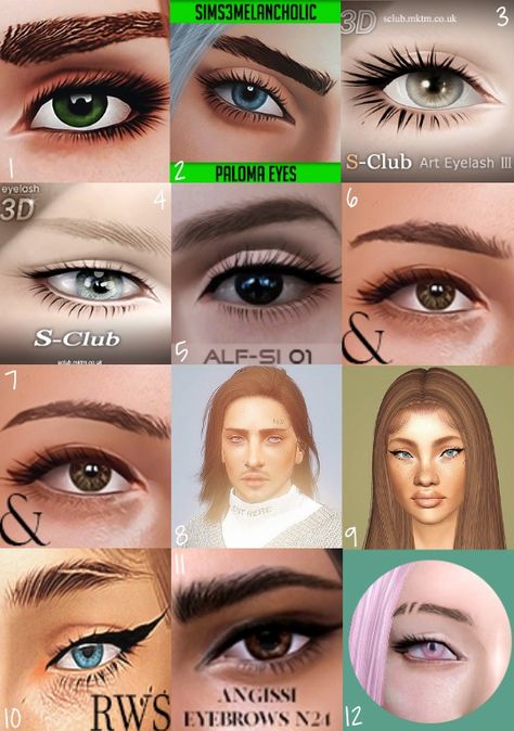 TS3 CC Update - WanderingSims Fave CC - Eyes, Eyelashes, & Brows... Cc Eyes, Ts3 Cc, Sims 4 Cc Eyes, Sims 4 Cc Makeup, Thicker Eyelashes, 3d Lashes, Makeup Eyelashes, Eye Shapes, Sims 3