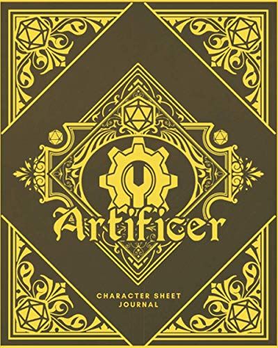 Gears, goggles, and robotics with a fantasy twist will ring a little of that artificer aesthetic to your game table. Dnd Notebook, Class Design, Character Sheet, Fantasy Games, Role Playing, Notebook, Design