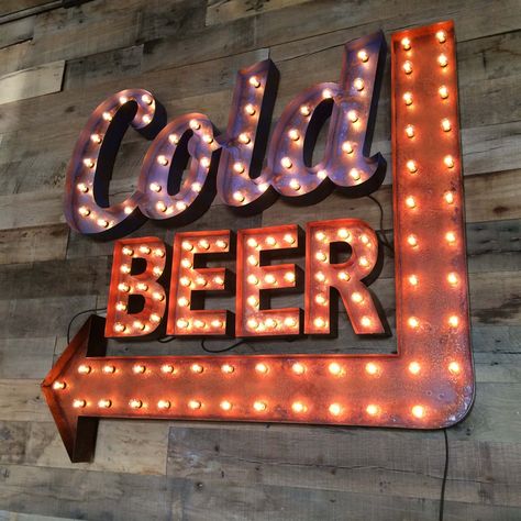 Custom Marquee Signs by Vintage Marquee Lights - The Original Vintage Marquee Lights, Beer Images, Craft Beer Festival, Led Sign Board, Vintage Marquee Sign, Beer Pictures, Vintage Marquee, Free Beer, Marquee Lights