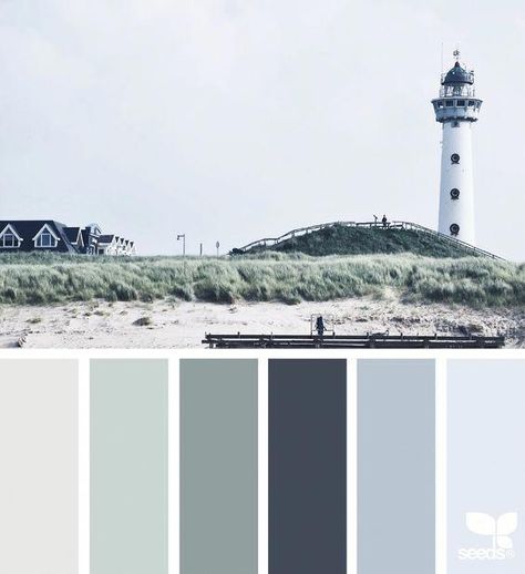 New England Coastal Inspiration for the Master Bedroom #bedroompaintcolors Color Concept, Coastal Living Rooms, Coastal Colors, Coastal Bedrooms, Bedroom Paint Colors, Design Seeds, Mobile Bar, Coastal Design, Light House