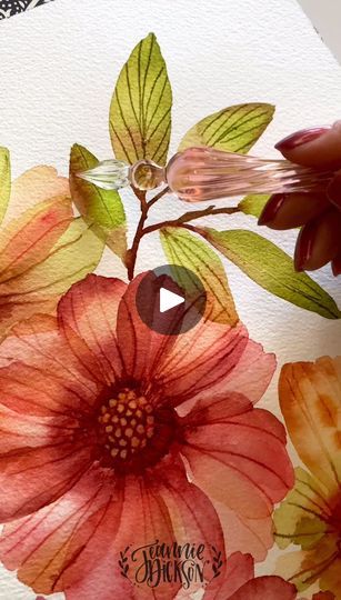 2.2M views · 68K reactions | Glass Pen + Watercolor | A vintage floral piece inspired by my new glass pen! Happy Friday!

✍️ Princeton Artist Brush Heritage Series Brush #princetonbrushes + Arches papers... | By Jeannie Dickson DesignsFacebook Line And Wash Florals, Glass Pen Watercolor, Jeannie Dickson Watercolor, Jeannie Vodden Watercolors, Glass Flower Pens, Jean Haines Watercolor Tutorial, Valentines 2024, Glass Pen, Paint Flowers