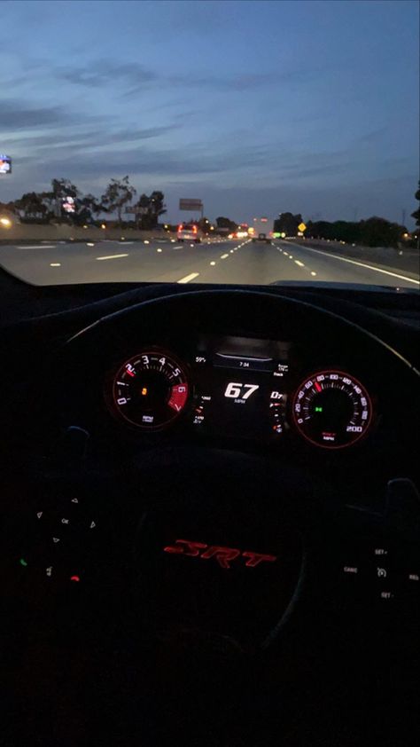 Srt Night Drive, Fake Driving Story, Dodge Charger Aesthetic Wallpaper, Dodge Charger Wallpapers, Dodge Charger Aesthetic, Charger Aesthetic, Srt Car, Charger Interior, Dodge Challenger Interior