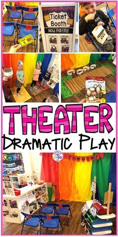 Theater Dramatic Play, Dramatic Play Centers Preschool, Fairy Tales Preschool, Pocket Of Preschool, Dramatic Play Themes, Dramatic Play Center, Dramatic Play Printables, Prop Box, Dramatic Play Preschool