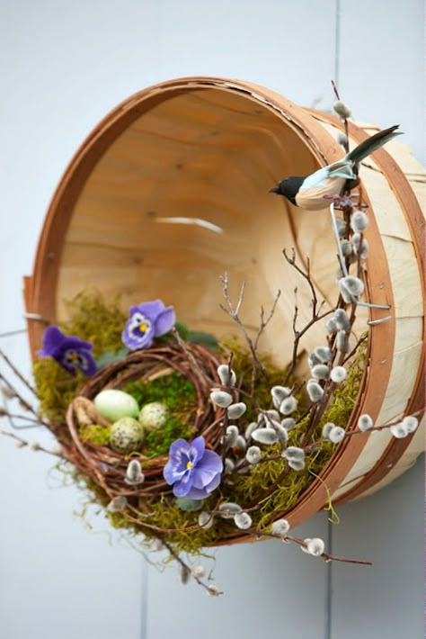 Easter Outdoor, Diy Frühling, Easter Wreath Diy, Diy Spring Wreath, Spring Decoration, Diy Outdoor Decor, Easter Decorations Outdoor, Wedding Outdoor, Spring Door