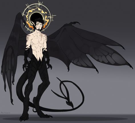 Ref Sheet C:. Xavier by Remarin Leather Wings, Male Demon, Demon Wings, Ref Sheet, Wings Drawing, Humanoid Creatures, Wings Art, Demon Art, Character Design Male