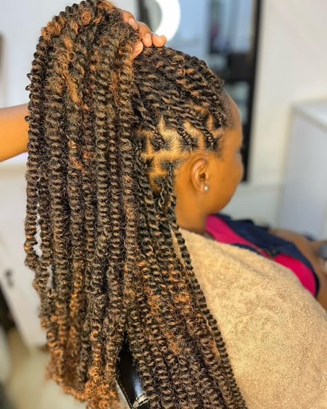 Ombre Twist, Hair Braid Designs, Latest Braided Hairstyles, Natural Hair Afro, Bts Hairstyle, Twists Hairstyles, Passion Twists, Birthday Hairstyles, Hair Afro