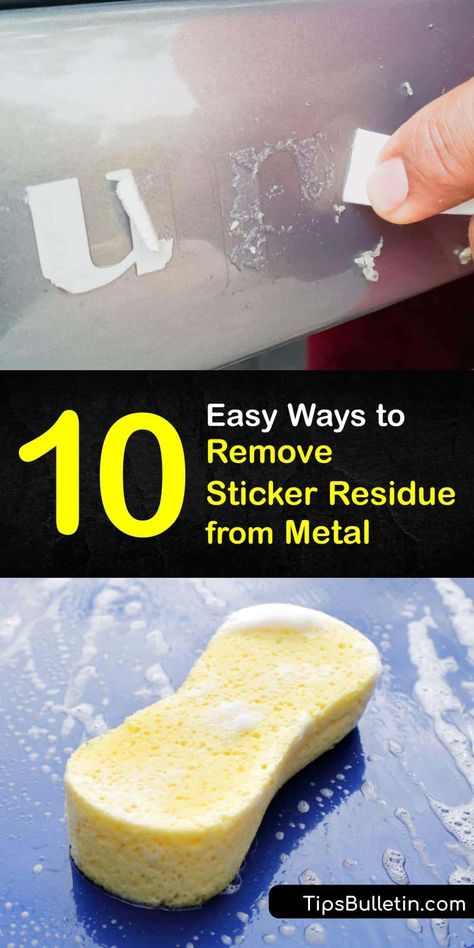 Learn how to eliminate sticky residue from a metal surface. Loosen the sticker initially with a hair dryer. Use products like peanut butter, soapy water, or a paper towel soaked in baby oil to break adhesive. With a scraper like a razor blade, remove adhesive stains. #remove #stickers #metal Butter Mayonnaise, How To Remove Adhesive, Remove Sticker Residue, Remove Sticky Residue, Dental Cavities, Tooth Sensitivity, Sticker Removal, Stronger Teeth, Oral Care Routine