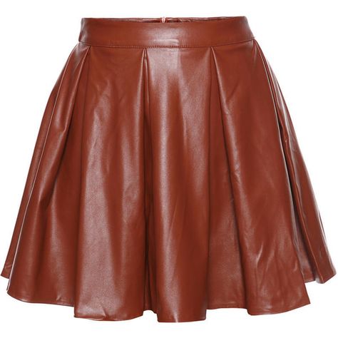 Brown Leather Pleated Skirt with Back Seam Zip Fastening ($24) ❤ liked on Polyvore Astrid Cosplay, Leather Flare Skirt, Leather Pleated Skirt, Leather Skirts, Hiccup, Knee Length Skirt, Flare Skirt, Skirt Leather, Pleated Skirt