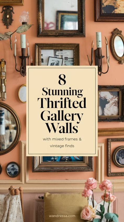 Transform your space with a thrifted gallery wall living room! 🎨✨ Get creative with gallery wall thrifted finds, from thrifted mirror gallery wall designs to thrifted painting gallery wall inspiration. Perfect for a thrift wall decor upgrade with a touch of aesthetic room decor! 🏠🌿 #ThriftStoreFinds #HomeDecorGoals Thrifted Mirror, Gallery Wall Design, Mirror Gallery Wall, Mirror Gallery, Thrift Store Refashion, Gallery Wall Living Room, Gallery Wall Inspiration, Wall Inspiration, Antique Interior