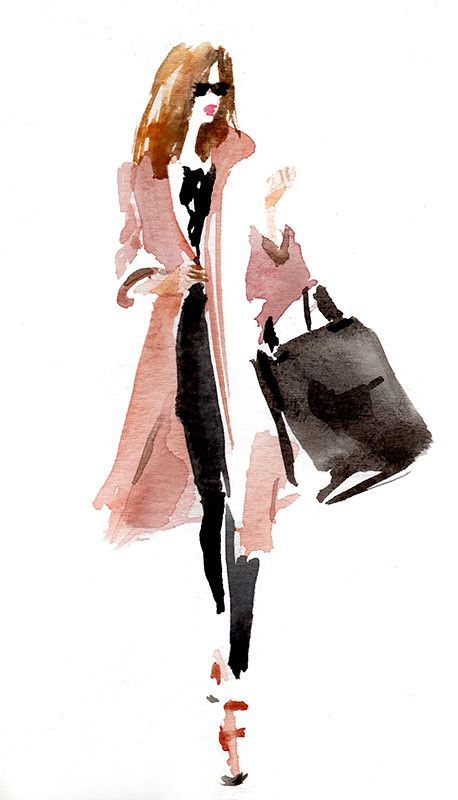 MODE - AQUARELLE Fashion Illustration Watercolor, Sketches Of People, Watercolor Fashion, Watercolour Inspiration, Watercolor Projects, Painting People, 수채화 그림, Fashion Illustration Sketches, Illustration Fashion Design