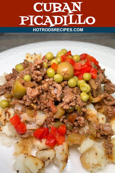 Ofelia's Delicious Authentic Cuban Picadillo is to die for! This is one recipe everyone needs to try at least once in their life. Cuban Picadillo Recipe, Cuban Recipe, Cuban Picadillo, Gourmet Mac And Cheese, Picadillo Recipe, South American Recipes, Cuban Dishes, Cuban Cuisine, Cuban Food