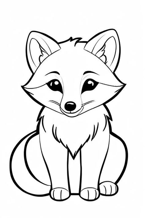 Arctic Fox Coloring Page 5 for Kids Fox Coloring Pages, Giraffe Coloring Pages, Elf Pets, Frog Coloring Pages, Farm Animal Coloring Pages, 2024 Art, Bird Coloring Pages, Arctic Animals, Arctic Fox