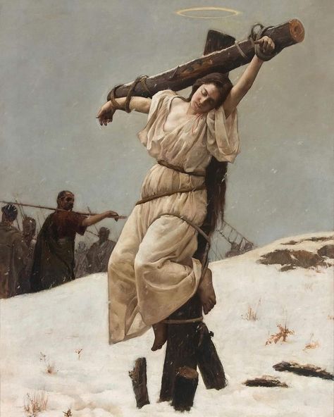 Martyrdom of Saint Eulalia, 1895 Via @scottishschoolofclassicalart
.
INSPIRATIONAL POST
ARTIST : Gabriel Palencia Ubanell 🇪🇸
.
.
.
#Scottishschoolofclassicalart #artoftheday #oilpaintings #renaissanceart #classicalart #baroque #neoclassical #oilcolor #oiloncanvas #spanishartist #portraitartist #portraitartwork #contemporaryportrait #selfportrait Neoclassical Painting, Spanish Painters, History Painting, Contemporary Portrait, Occult Art, Biblical Art, Spanish Artists, Classical Art, Sacred Art