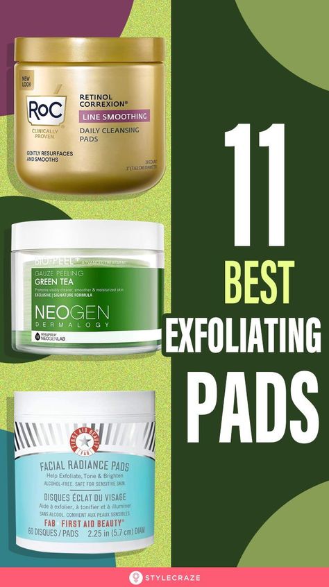 11 Best Exfoliating Pads: The latest trend in the skincare industry, these cleansers are not only saving time but also saving all the money spent on salon treatments. You don’t have to go far to look for the right brand, as we’ve picked the 11 best exfoliation pads #beauty #beautyhacks #beautytips Facial Exfoliant, Exfoliate Face Products, Best Facial Exfoliator, Under Eye Wrinkle Cream, Best Exfoliators, Face Peel, Tone Face, Peel Pads, Exfoliating Pads