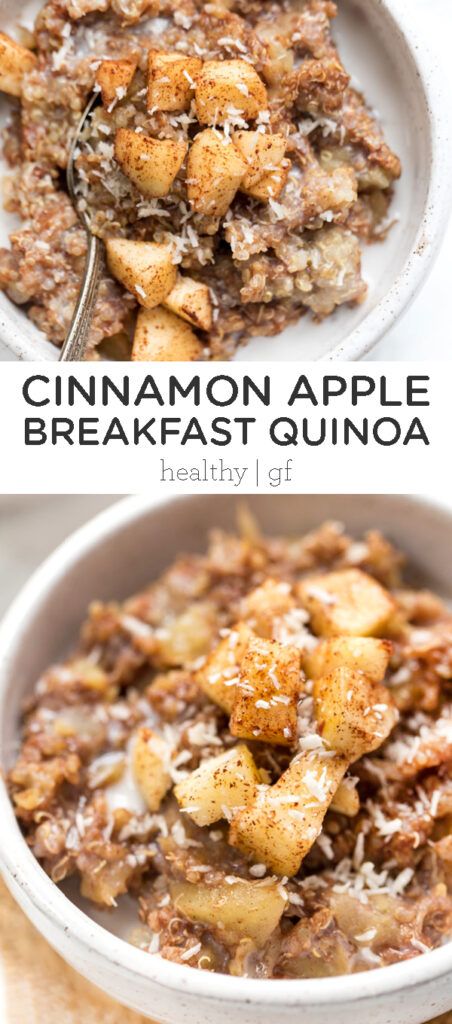 Cinnamon Apple Breakfast, Breakfast Quinoa, Apple Breakfast, Gf Breakfast, Dairy Free Breakfasts, Quinoa Breakfast, Cinnamon Apple, Gluten Free Dairy Free Recipes, Gluten And Dairy Free