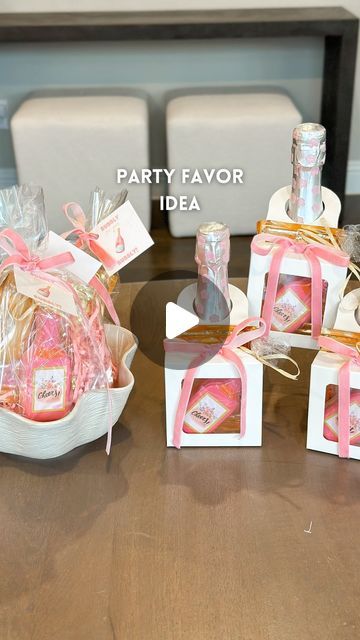 Kristin Miller | Mom of 2 on Instagram: "Party favor idea 2 different ways🫧🍾Comment “self care” to get these items + the free printable sent directly to your DMs! Give your guests bubbly for their bubbly at your next bridal shower, bachelorette or girls night! This would also make a great mother’s say gift🩷 • One idea is $2 per favor and the other is $8 - it can be for any budget! • • #partyfavorsideas #partyfavors #partyideas #bridalshower #babyshower #giftidea #bacheloretteparty #mothersday #diypartydecor" Mimosa Party Favor, Bridal Shower Guest Gift Ideas, Girls Night Party Favors, Brunch Party Favors, Diy Bridal Shower Favors, Bridal Shower Favors Ideas, Mimosa Party, Hosting Events, Bridal Shower Favors Diy