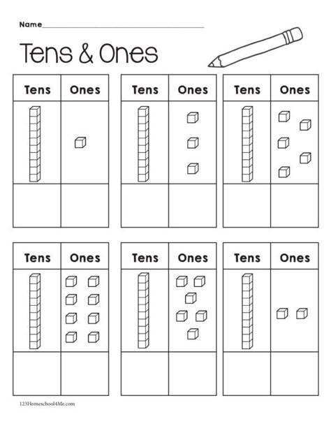 add up the number of tens and the number of ones to make a 2-digit number Grade 1 Maths, Teaching Place Values, Place Value Worksheets, Maths Worksheets, Teen Numbers, Math Workbook, 1st Grade Math Worksheets, Tens And Ones, Kindergarten Math Activities