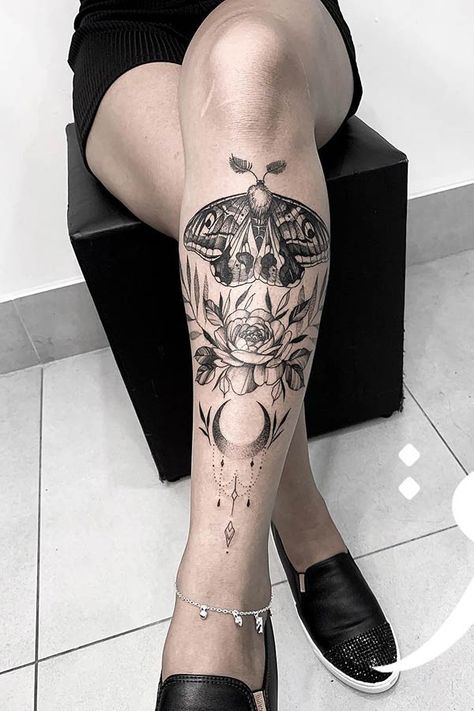 23 Sexy Leg Tattoos for Women You'll Want to Copy | Page 2 of 2 | StayGlam Leg Tattoos For Women, Calf Tattoos For Women, Back Of Leg Tattoos, Tattoo Pierna, Best Leg Tattoos, Shin Tattoo, Butterfly Tattoos For Women, Stylish Tattoo, Muster Tattoos