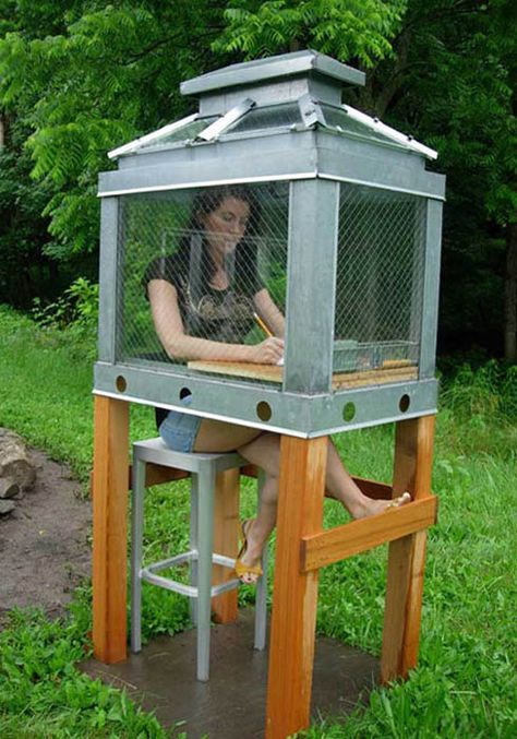 CUTE outdoor study Rain Shelter, Study Design, Outdoor Classroom, Diy Cardboard Furniture, Fence Ideas, Study Areas, Study Space, Cardboard Furniture, Diy Cardboard