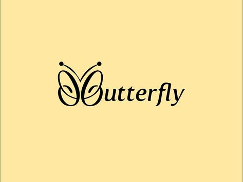 Butterfly Logo by Mizan on Dribbble Typography Logo Inspiration, Butterfly Logo, Word Design, Typography Logo, Logo Inspiration, Word Art, Portfolio Design, Global Community, Creative Professional