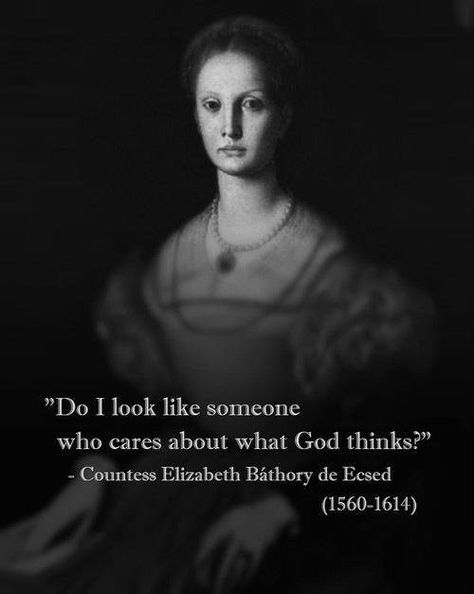 Countess Elizabeth Bathory de Ecsed~That is literally the original 'do i look like i have any fucks to give' quote. damnnn. Elizabeth Bathory, Giving Quotes, Killer Quote, Miguel Bose, Liking Someone, Dracula, Dark Side, Red Dress, Psychology