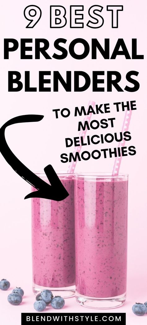 Best Personal Blenders Mini Blender Smoothie Recipes, Personal Smoothie Recipes, Single Smoothie Recipes, Recipes For Portable Blender, Mini Blender Recipes, Personal Blender Smoothie Recipes, Personal Blender Recipes, Portable Blender Recipes, Best Smoothie Blender