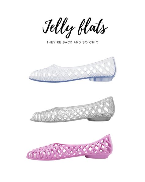 Jelly flats from the 80s are back and so chic Jelly Shoes 80s, 80s Shoes, Jelly Flats, Jelly Shoes, The 80's, Jelly Beans, The 80s, Flat Shoes, Vintage Toys