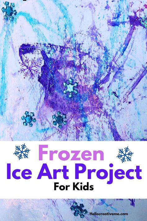 Has Frozen 2 fever taken over in your house? Then cool down and create some awesome art with this Frozen ice cube painting project!! Frozen Craft Ideas, Frozen Crafts For Preschoolers, Frozen Pumpkin Decorating, Frozen Crafts For Kids, Cube Painting, Ice Cube Painting, Frozen Activities, Frozen Crafts, Crafts 2023