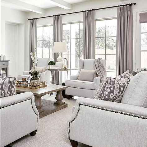 A Well Dressed Home, Family Room Makeover, Transitional Decor Living Room, Transitional Living Rooms, Elegant Living Room, Family Room Design, New Living Room, A Living Room, Formal Living Rooms