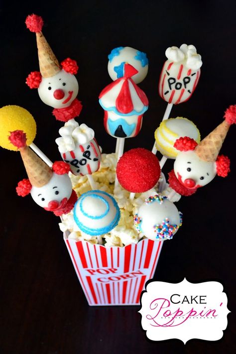 Carnival Cake Pops, Circus Cake Pops, Zebra Cake Pops, Carnival Themed Cakes, Baby Cake Pops, Circus Theme Cakes, Carnival Cake, Circus Cakes, Circus 1st Birthdays