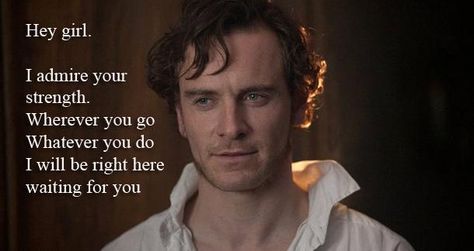 yep. Mr Rochester Jane Eyre, Mr Rochester, Jane Eyre 2011, Literary Humor, English Major, Judi Dench, Charlotte Bronte, A Meme, James Mcavoy