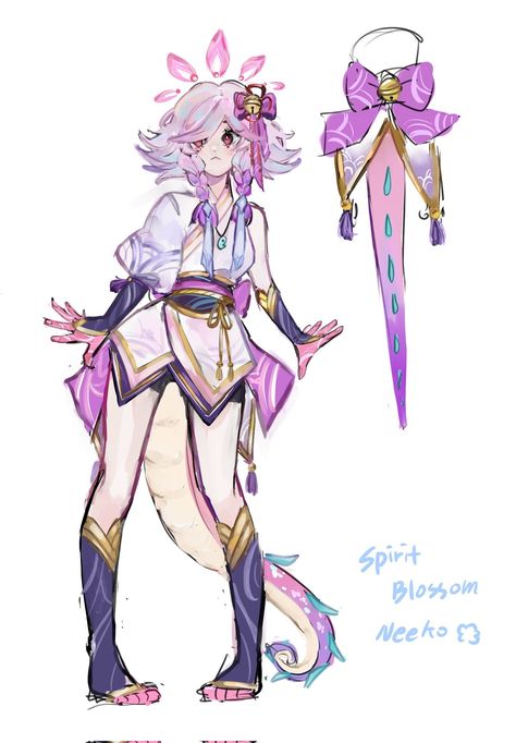 Spirit Blossom, Arte Do Kawaii, League Of Legends Characters, Lol League Of Legends, Female Character Design, Drawing Reference Poses, Creature Design, Cute Characters, Character Drawing