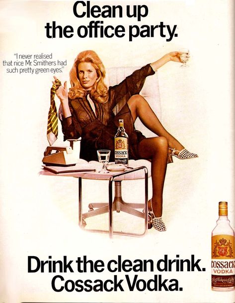 Women Selling Booze: The Ladies of Vintage Alcohol Advertising | Insta Ads, Weird Ads, Clean Drink, Arte Pin Up, Funny Vintage Ads, Cocktail Photos, Advertisement Design, Funny Ads, Old Advertisements