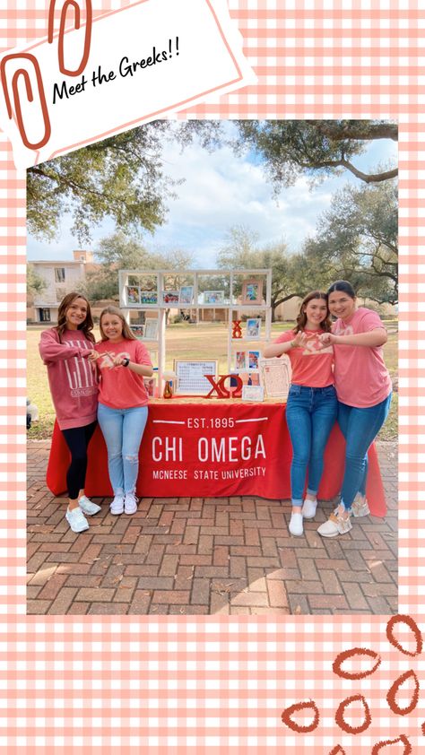 Sorority Tabling Ideas, Sorority Table Display, Sorority Tabling Display, Sorority Banner Recruitment, Philanthropy Banner Sorority, Sorority Philanthropy Graphics, Sorority Tabling, Sorority Marketing, Recruitment Decorations