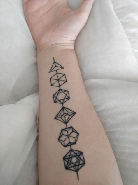 🧡🎲🌟 : Hey look it's another DnD tattoo! -... Dnd Dice Tattoo, Dnd Tattoo Ideas, Dnd Tattoo, Dice Tattoo, Art With Meaning, Wicked Tattoos, Moon Tattoo Designs, D Tattoo, Book Tattoo