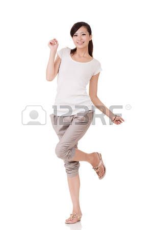 Cheerful Pose, Female Poses, Strike A Pose, White Background, Full Length